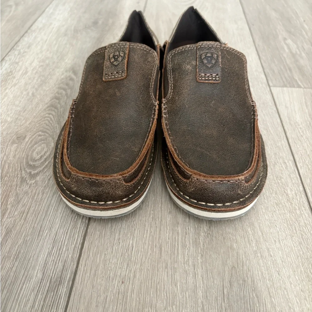 Ariat Men's Cruiser Rich Crown Casually Camo Shoes Slip-On Brown 41/8EE Wide - Picture 4 of 10